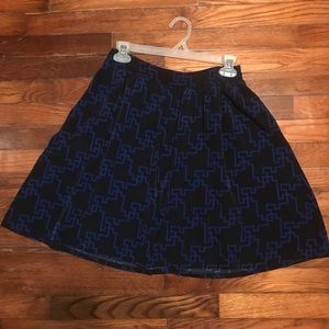 Merona blue/black skirt